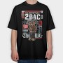Tupac Legacy Streetwear, Tricou Oversize Barbati (Unisex)