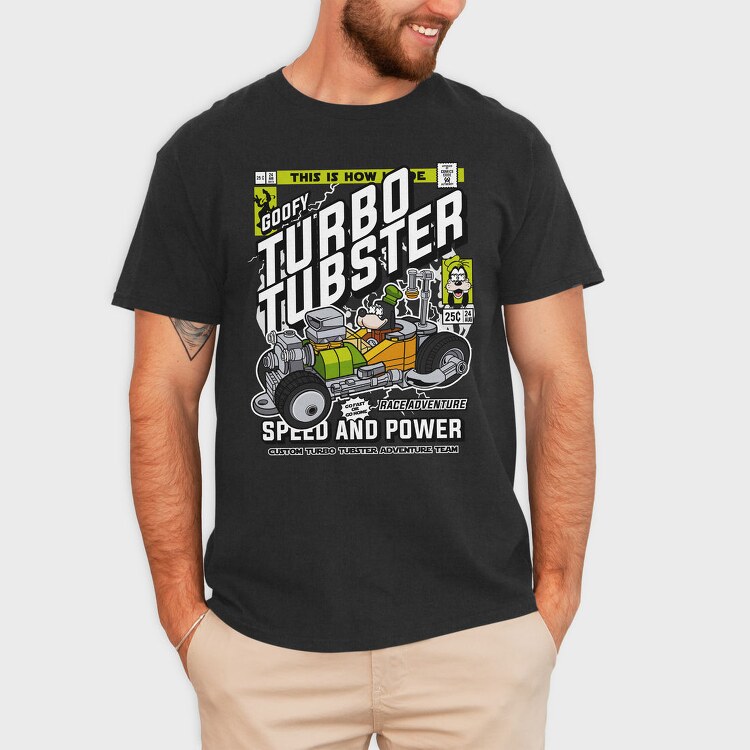 Turbo Tubster Speed, Tricou Barbati (Unisex)