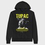 Tupac Yellow Tribute, Hanorac Oversize Barbati (Unisex)