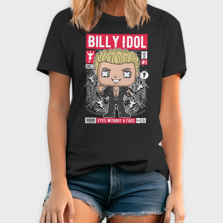Billy Idol Pop Vinyl, Tricou Barbati (Unisex)