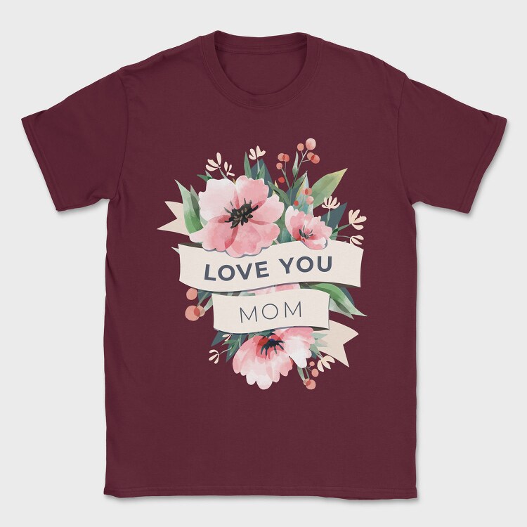 Watercolor Flowers Mother 2, Tricou Barbati (Unisex)