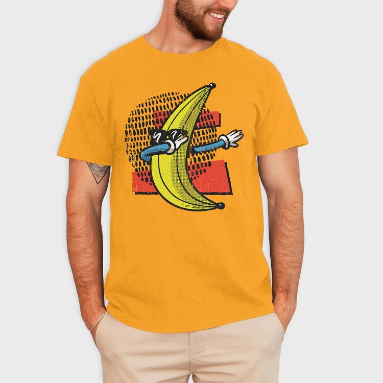 Banana Dabbing, Tricou Barbati (Unisex)