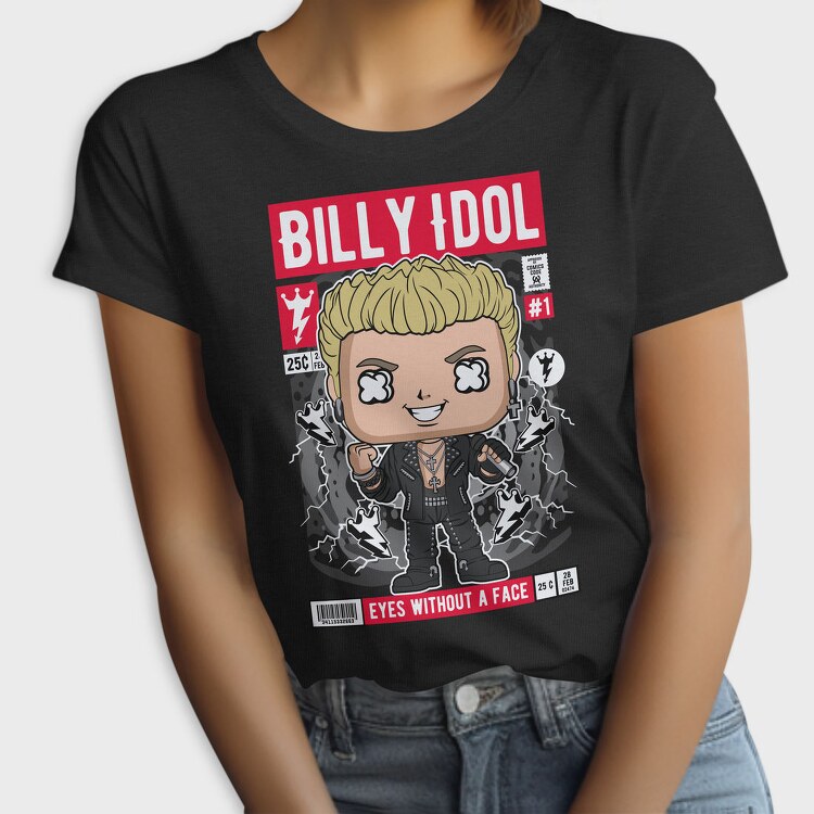 Billy Idol Pop Vinyl, Tricou Femei