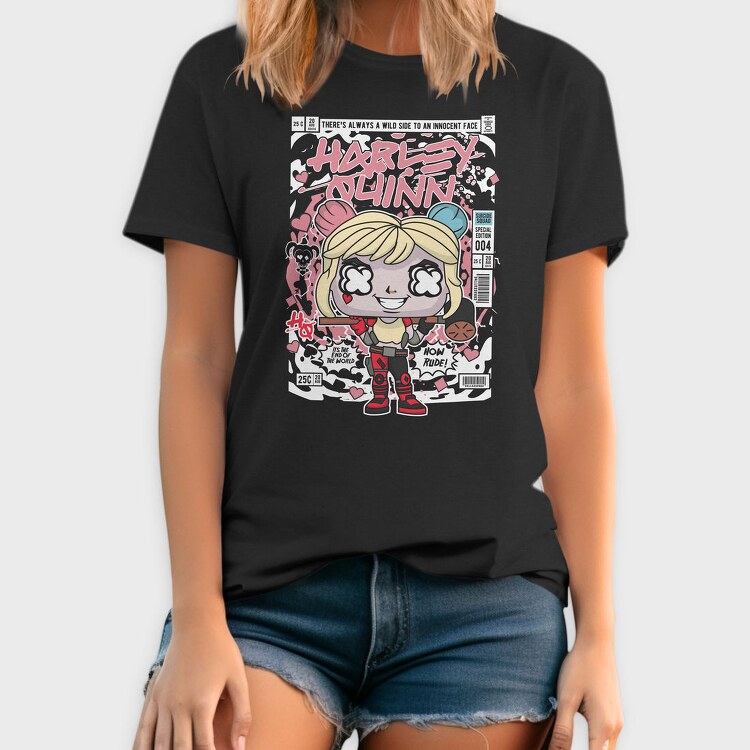 Harley Quinn Riot, Tricou Barbati (Unisex)