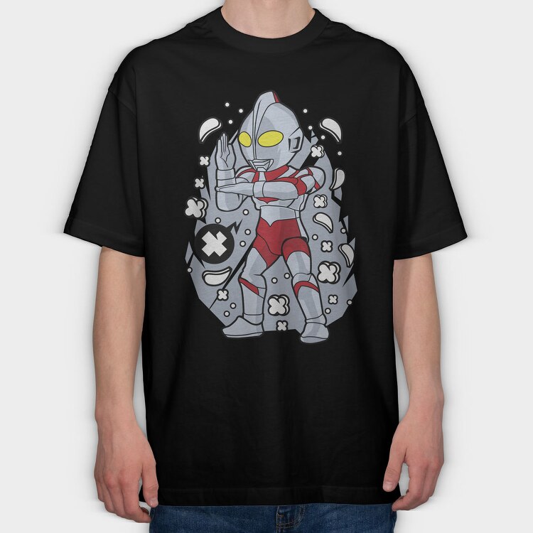 Ultraman Comic Burst, Tricou Oversize Barbati (Unisex)