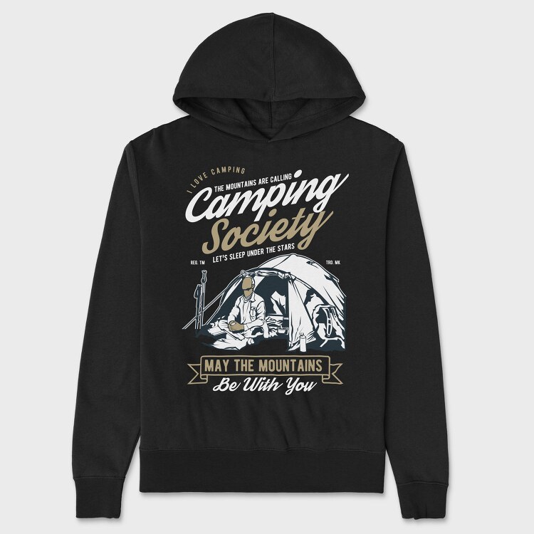 Camping Society, Hanorac Oversize Barbati (Unisex)