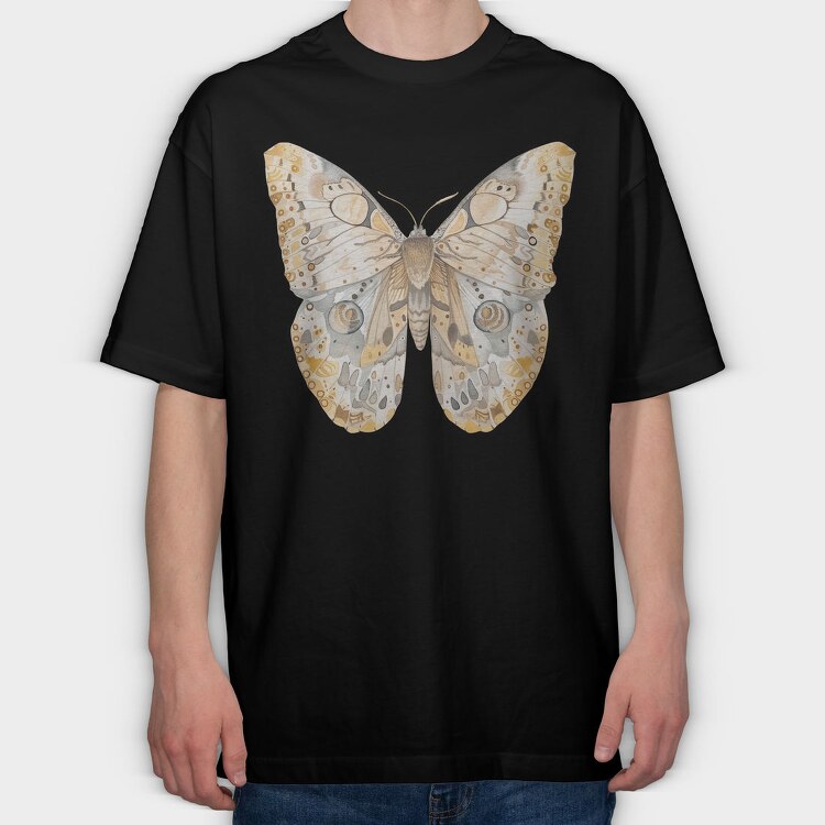 Butterfly Artwork, Tricou Oversize Barbati (Unisex)