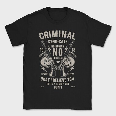 Criminal Syndicate, Tricou Barbati (Unisex)