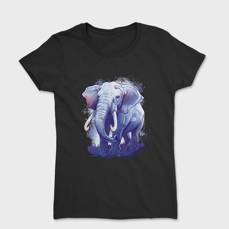 Watercolor Elephant, Tricou Femei