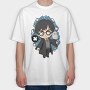 Harry Potter Chibi Magic, Tricou Oversize Barbati (Unisex)