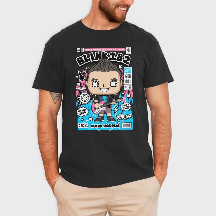 Blink182 Pop Vinyl, Tricou Barbati (Unisex)