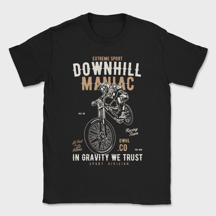 Downhill Maniac, Tricou Barbati (Unisex)