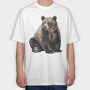 Brown Bear Spirit, Tricou Oversize Barbati (Unisex)