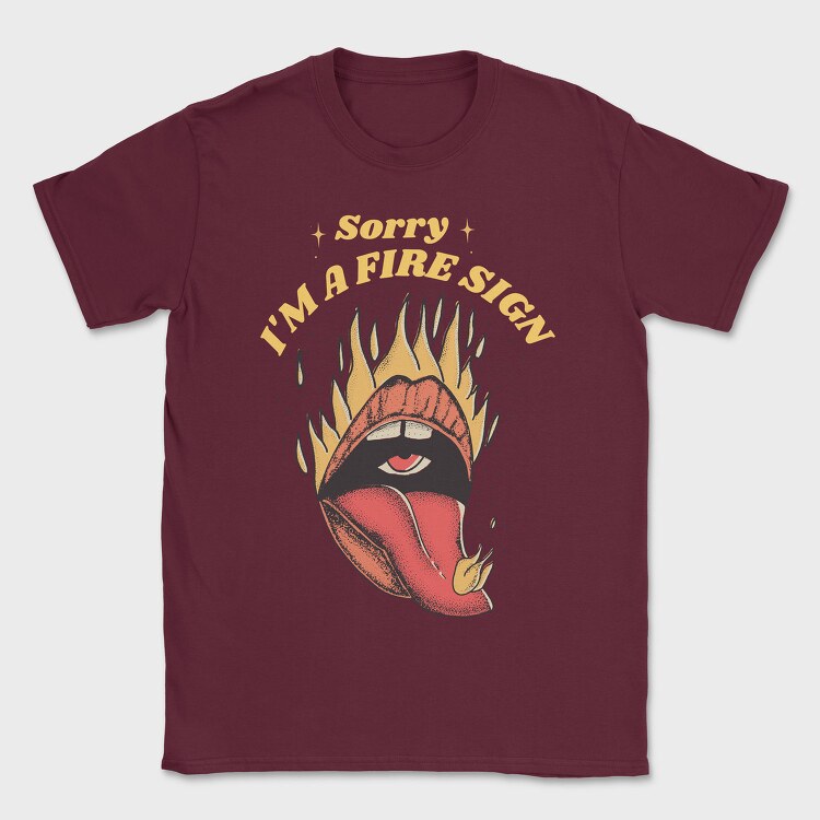 Fire Sign, Tricou Barbati (Unisex)