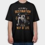 Fit Is Not A Destination, Tricou Oversize Barbati (Unisex)