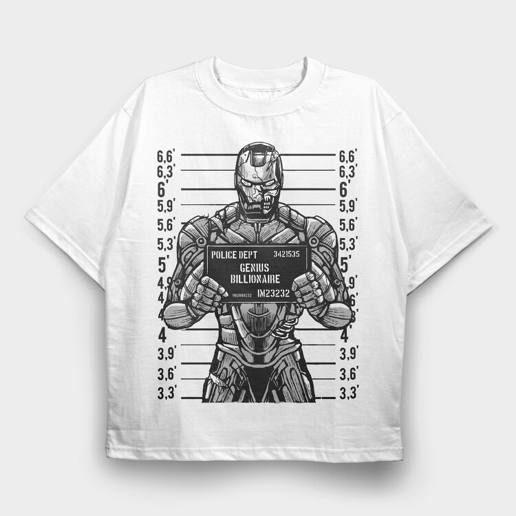Genius Billionaire, Tricou Oversize Barbati (Unisex)
