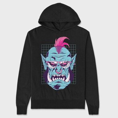 Orc Vaporwave, Hanorac Oversize Barbati (Unisex)
