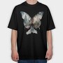 Butterfly Forest Silhouette, Tricou Oversize Barbati (Unisex)