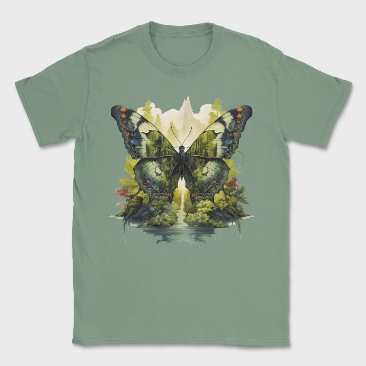 Butterfly Nature Island, Tricou Barbati (Unisex)