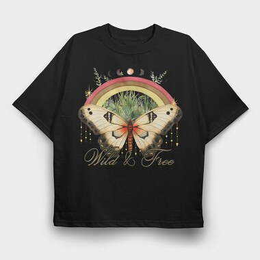 Butterfly Nature Mandala, Tricou Oversize Barbati (Unisex)