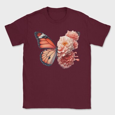 Butterfly Serenity Flowers, Tricou Barbati (Unisex)