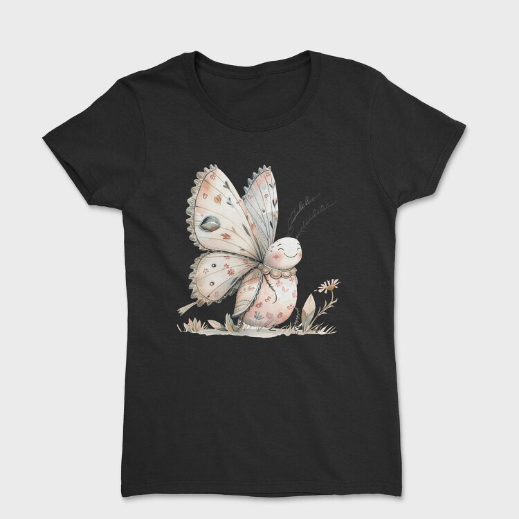 Butterfly Smile Clipart, Tricou Femei