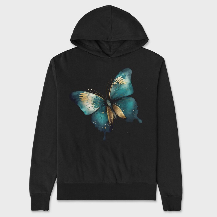 Butterfly Splendor Clipart, Hanorac Oversize Barbati (Unisex)