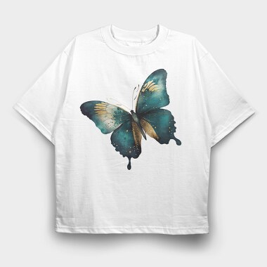 Butterfly Splendor Clipart, Tricou Oversize Barbati (Unisex)