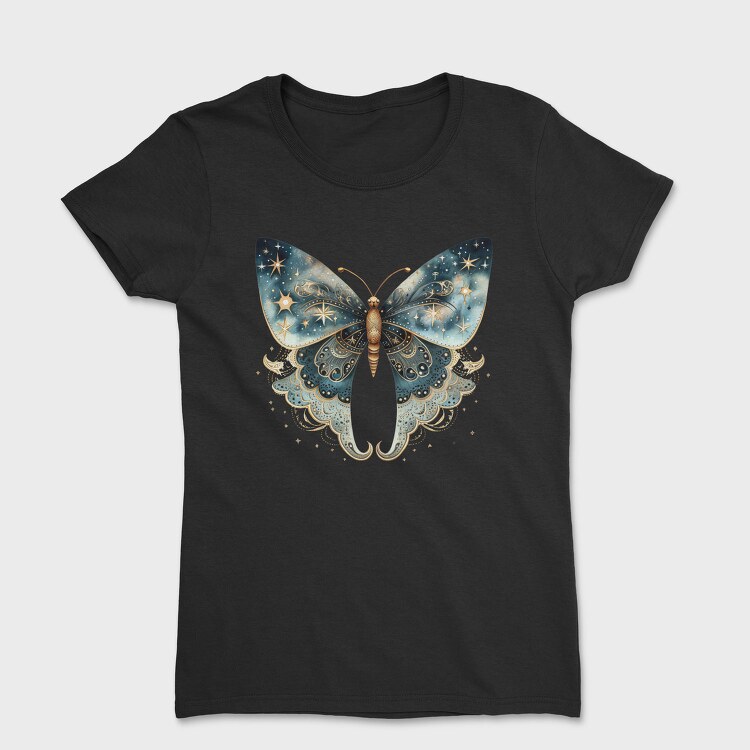 Butterfly Stars Clipart, Tricou Femei
