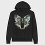 Butterfly Stars Clipart, Hanorac Oversize Barbati (Unisex)