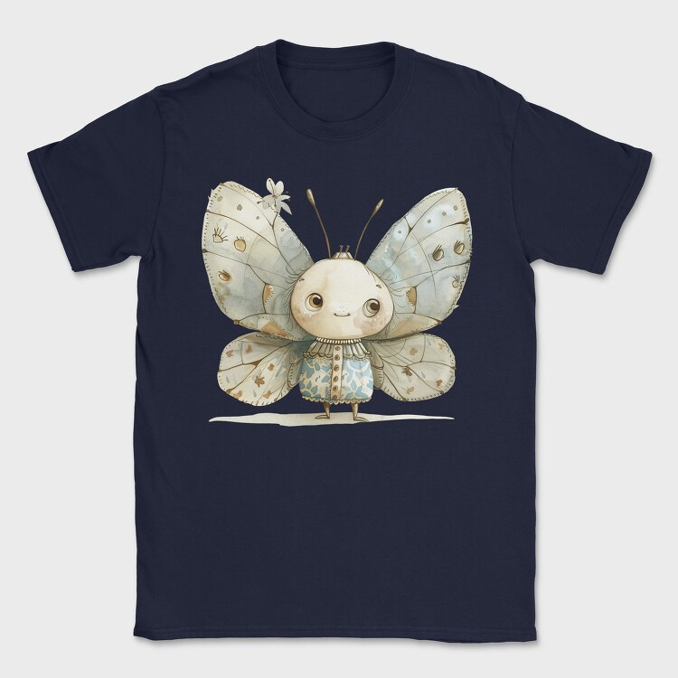 Butterfly Vintage Girl, Tricou Barbati (Unisex)