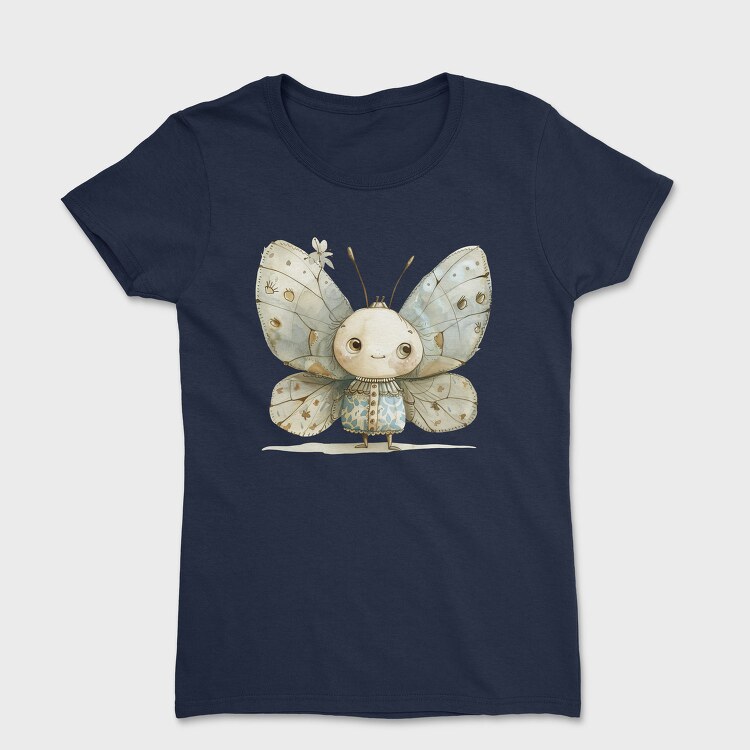 Butterfly Vintage Girl, Tricou Femei