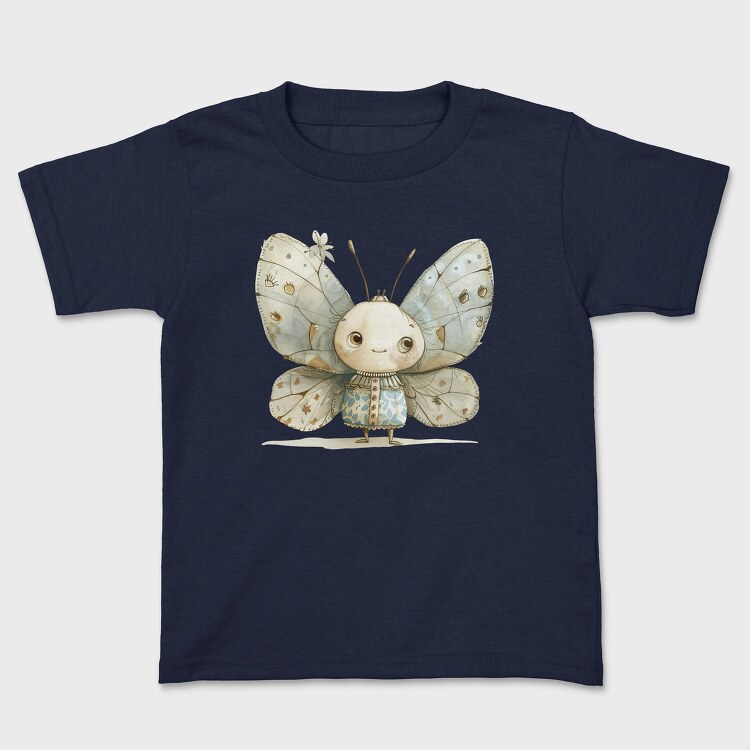 Butterfly Vintage Girl, Tricou Copii