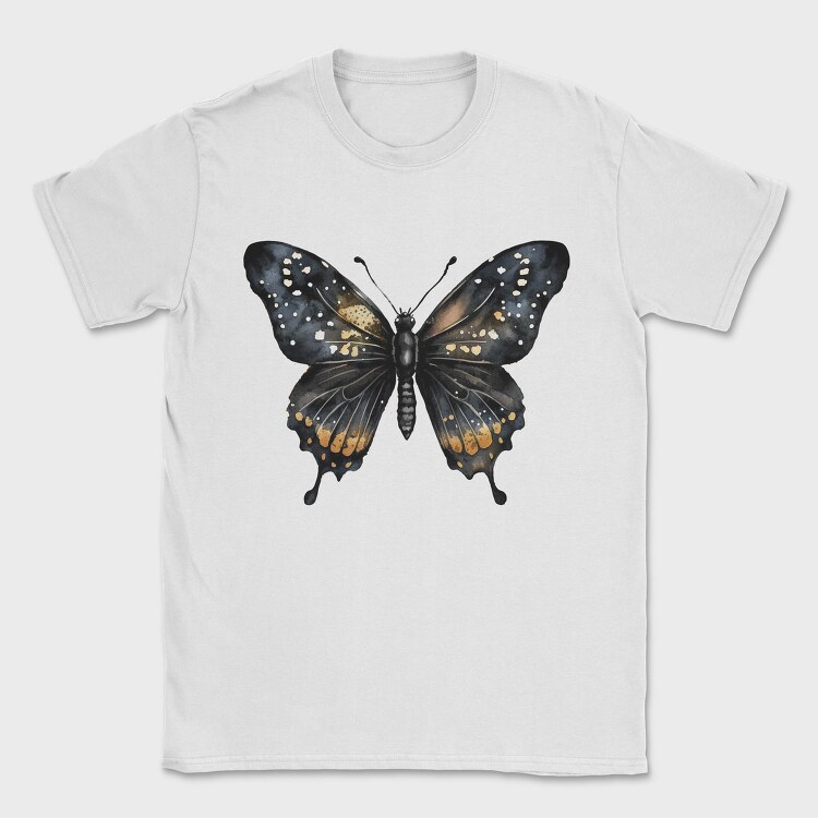 Butterfly Watercolor Clipart, Tricou Barbati (Unisex)