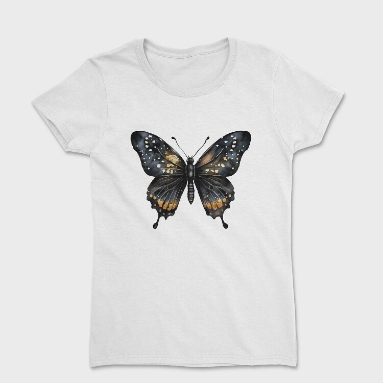 Butterfly Watercolor Clipart, Tricou Femei