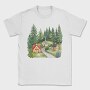 Cabin In Forest, Tricou Barbati (Unisex)