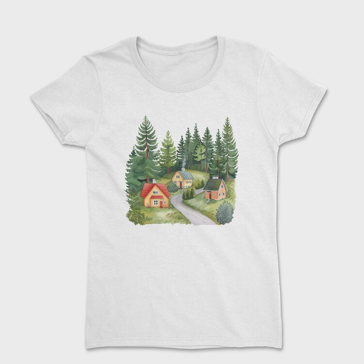 Cabin In Forest, Tricou Femei