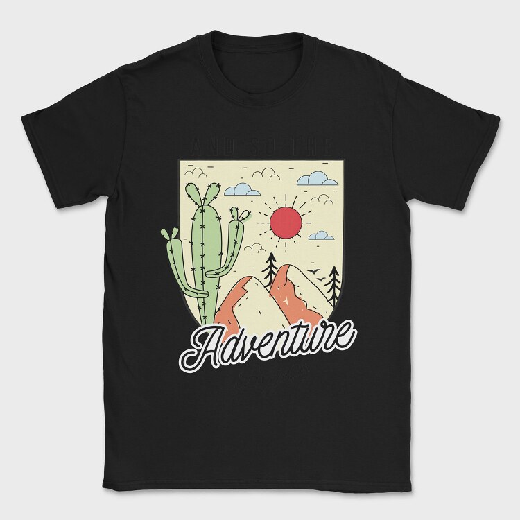 Cactus Mountain Adventure, Tricou Barbati (Unisex)