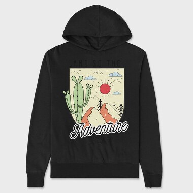 Cactus Mountain Adventure, Hanorac Oversize Barbati (Unisex)