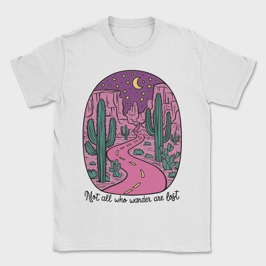 Cactus Night Moonlight, Tricou Barbati (Unisex)