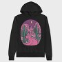 Cactus Night Moonlight, Hanorac Oversize Barbati (Unisex)