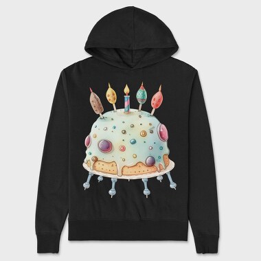 Cake Birthday Candles, Hanorac Oversize Barbati (Unisex)