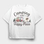 Camp Happy Place, Tricou Oversize Barbati (Unisex)