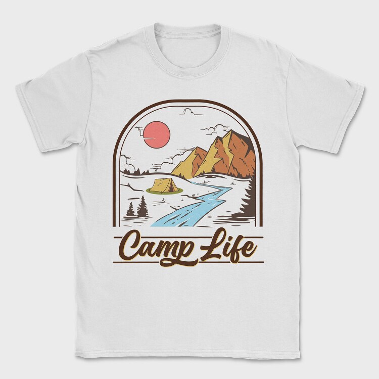 Camp Life, Tricou Barbati (Unisex)