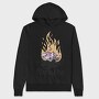 Campfire Mountain Night, Hanorac Oversize Barbati (Unisex)