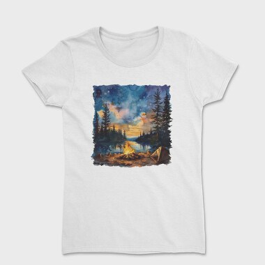 Campfire Night Forest, Tricou Femei