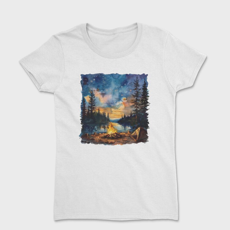 Campfire Night Forest, Tricou Femei