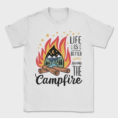 Campfire Night Mood, Tricou Barbati (Unisex)