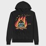 Campfire Night Mood, Hanorac Oversize Barbati (Unisex)
