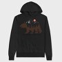 Camping Mountain Bear, Hanorac Oversize Barbati (Unisex)